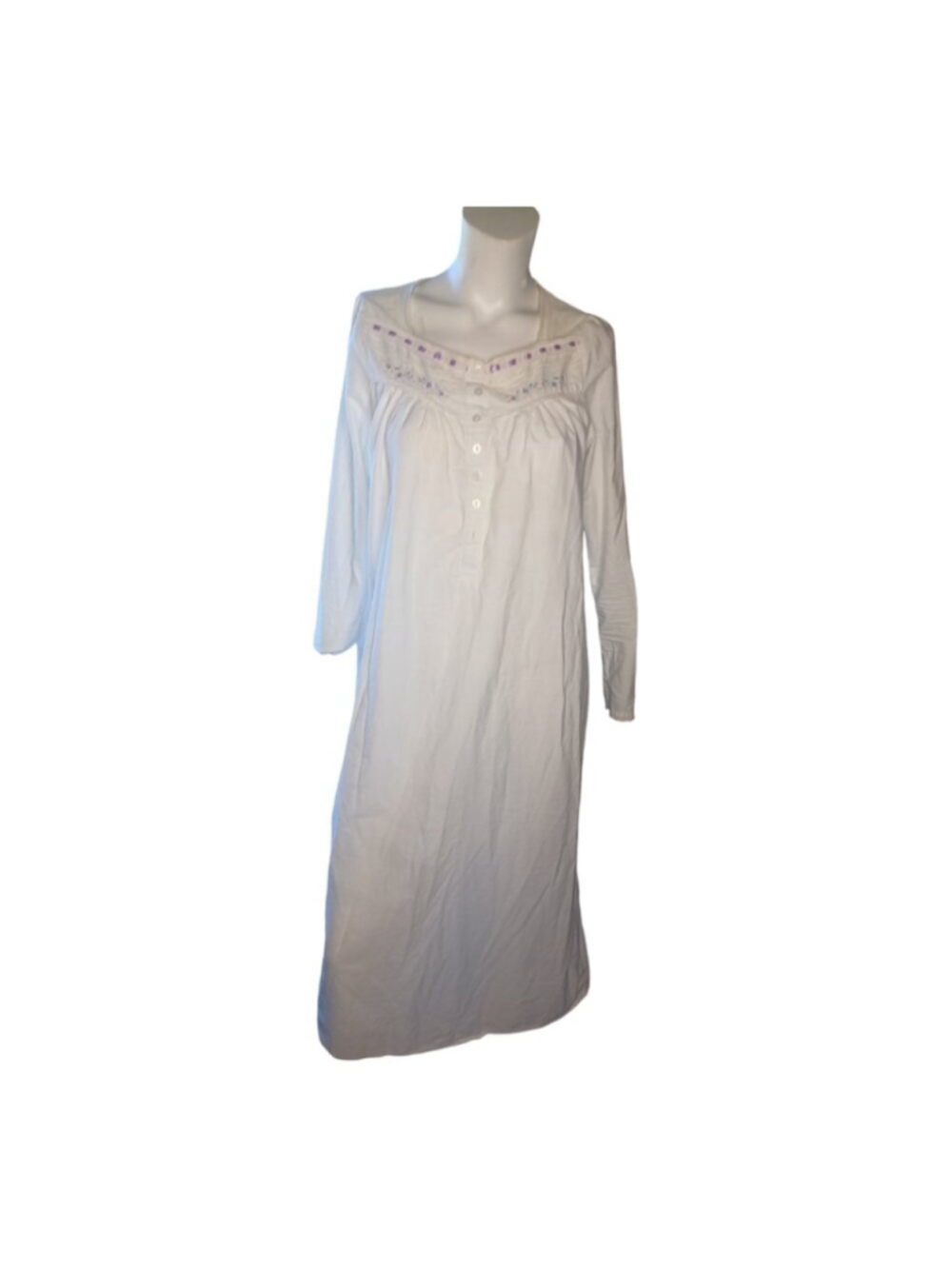 Jasmine rose cotton night gown long M